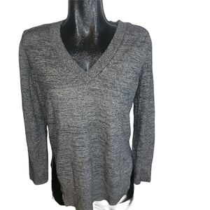 Banana Republic Grey Cashmere Blend V Neck Light Sweater S